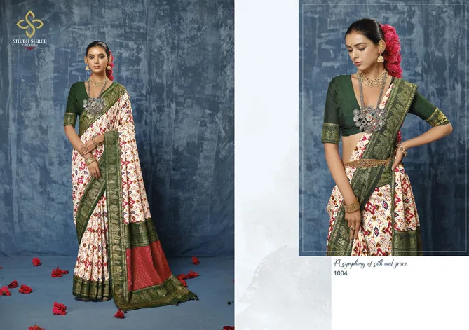 Pongal By Shubh Shree Tusser Silk Designer Sarees Wholesalers In Delhi